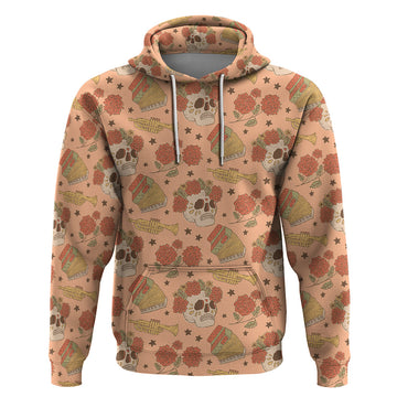 Day of the Dead Hoodie Sugar Skulls DT02