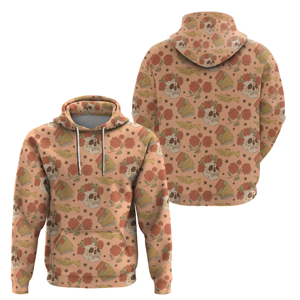 Day of the Dead Hoodie Sugar Skulls DT02