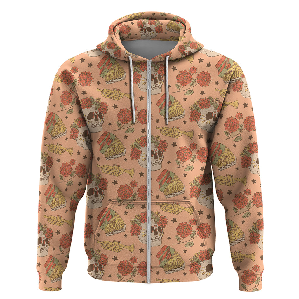 Day of the Dead Hoodie Sugar Skulls DT02