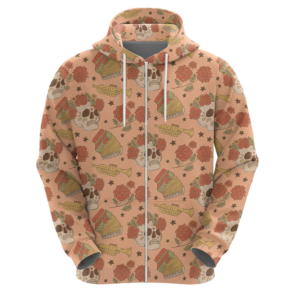 Day of the Dead Hoodie Sugar Skulls DT02