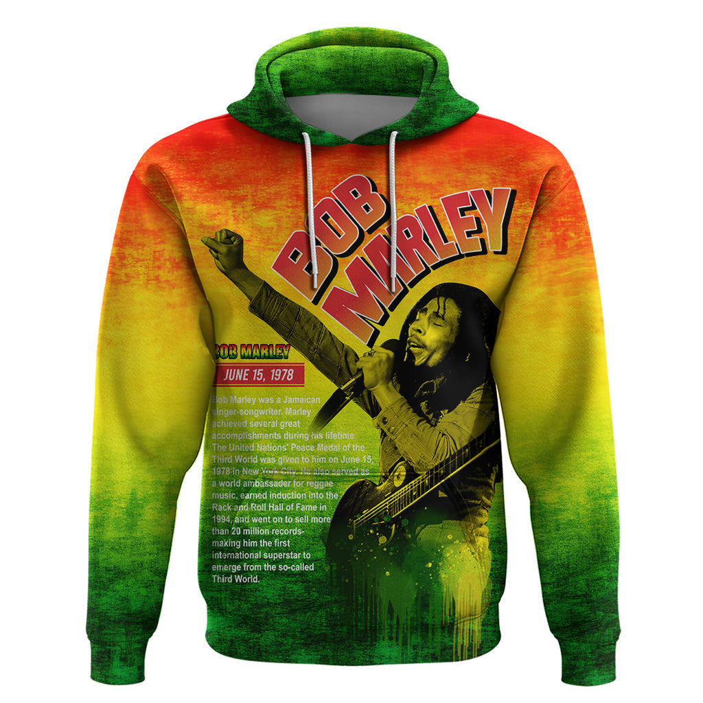 The Real Legend Bob Hoodie African Jamaica Reggae DT02