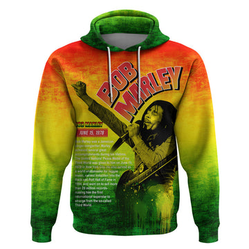 The Real Legend Bob Hoodie African Jamaica Reggae DT02