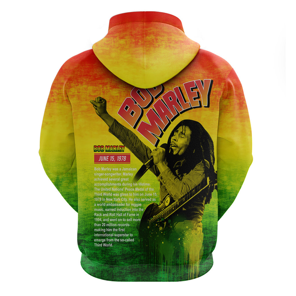 The Real Legend Bob Hoodie African Jamaica Reggae DT02