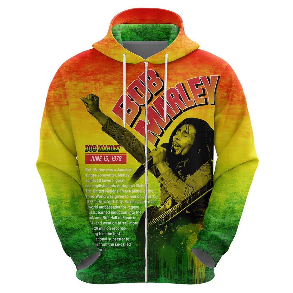 The Real Legend Bob Hoodie African Jamaica Reggae DT02