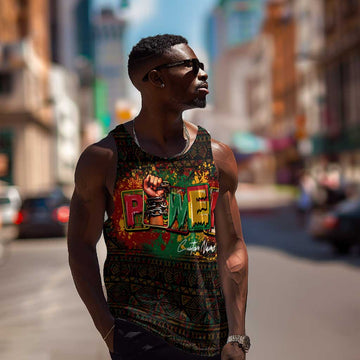 Personalized Power African Men Tank Top DT02