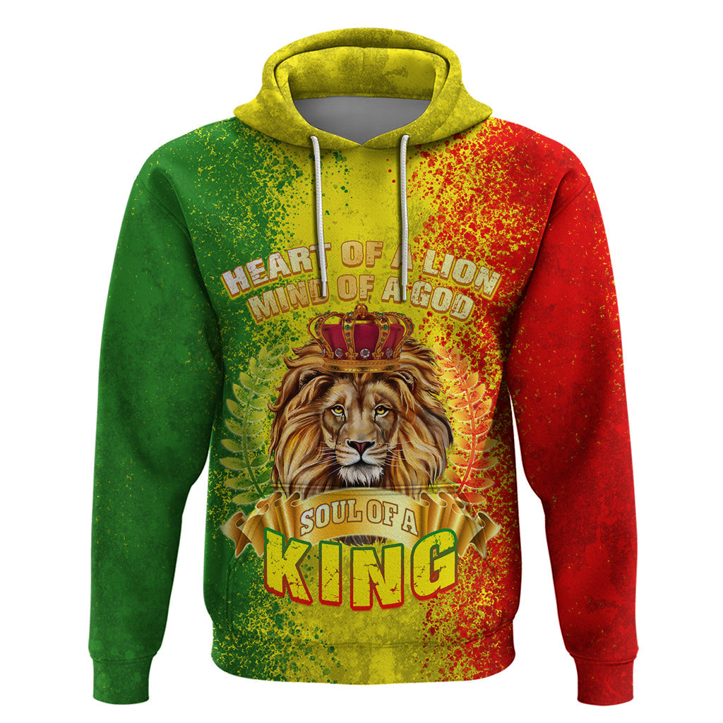King's African Spirit Hoodie Heart of A Lion DT02