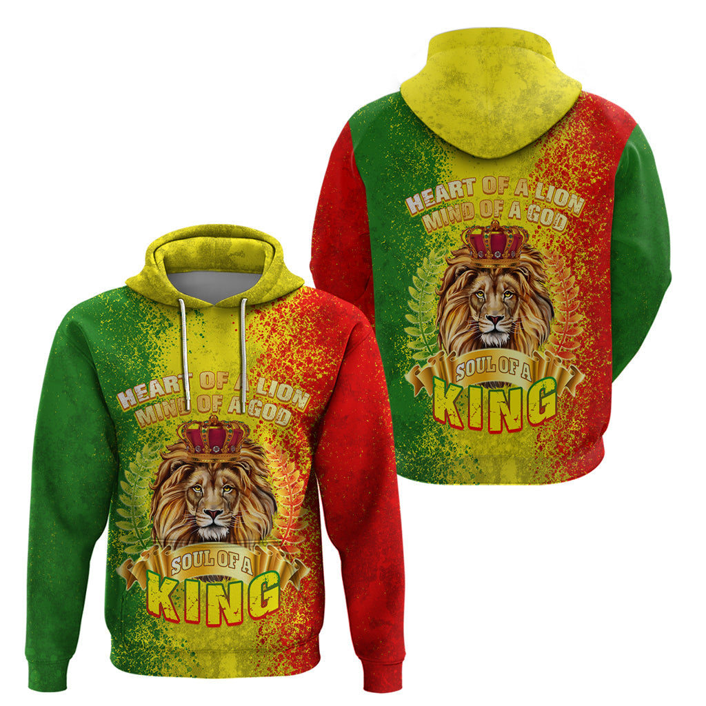King's African Spirit Hoodie Heart of A Lion DT02
