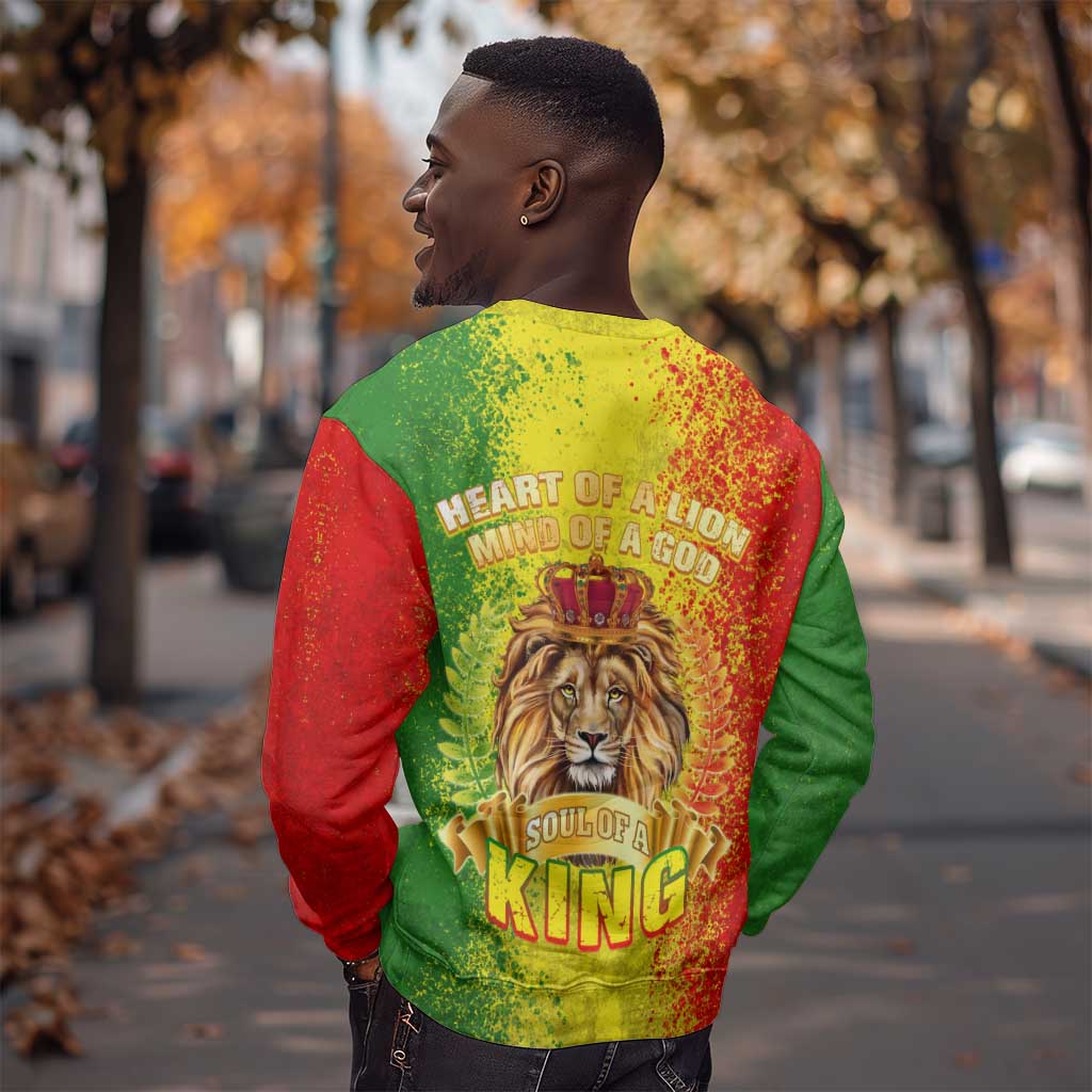 King's African Spirit Sweatshirt Heart of A Lion DT02