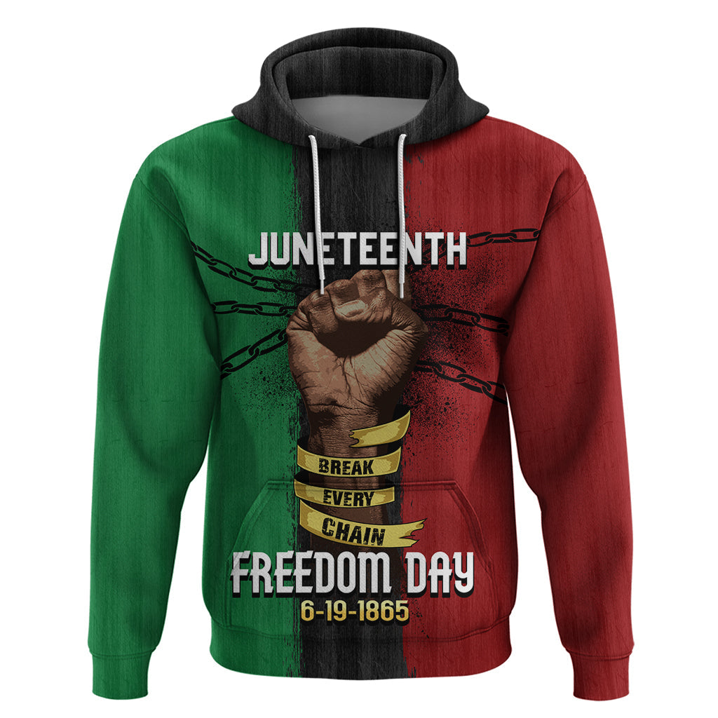 Juneteenth Freedom Day Hoodie Black Pride Month DT02