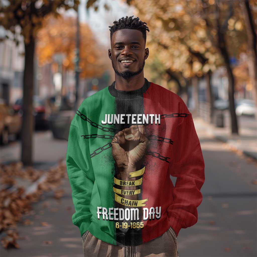 Juneteenth Freedom Day Sweatshirt Black Pride Month DT02