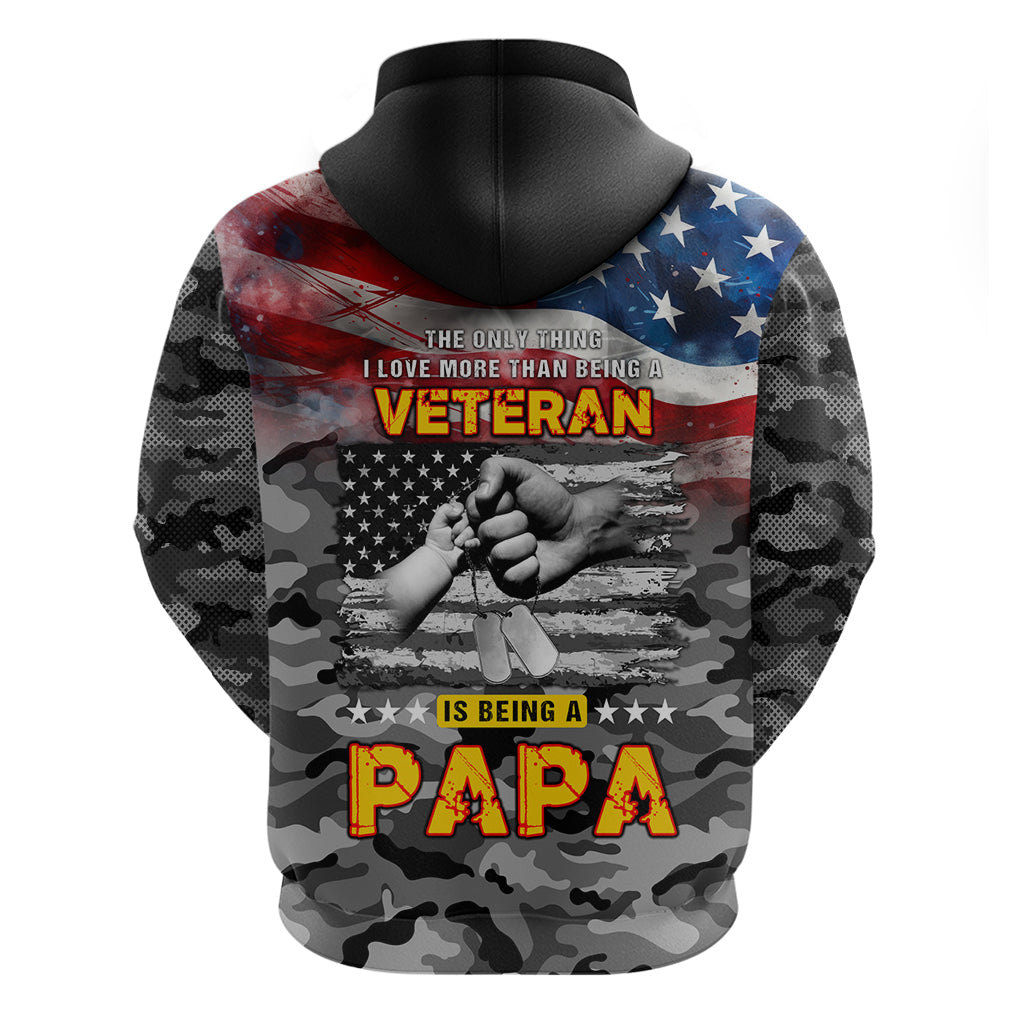 Father's Day Veteran Hoodie American Flag DT02