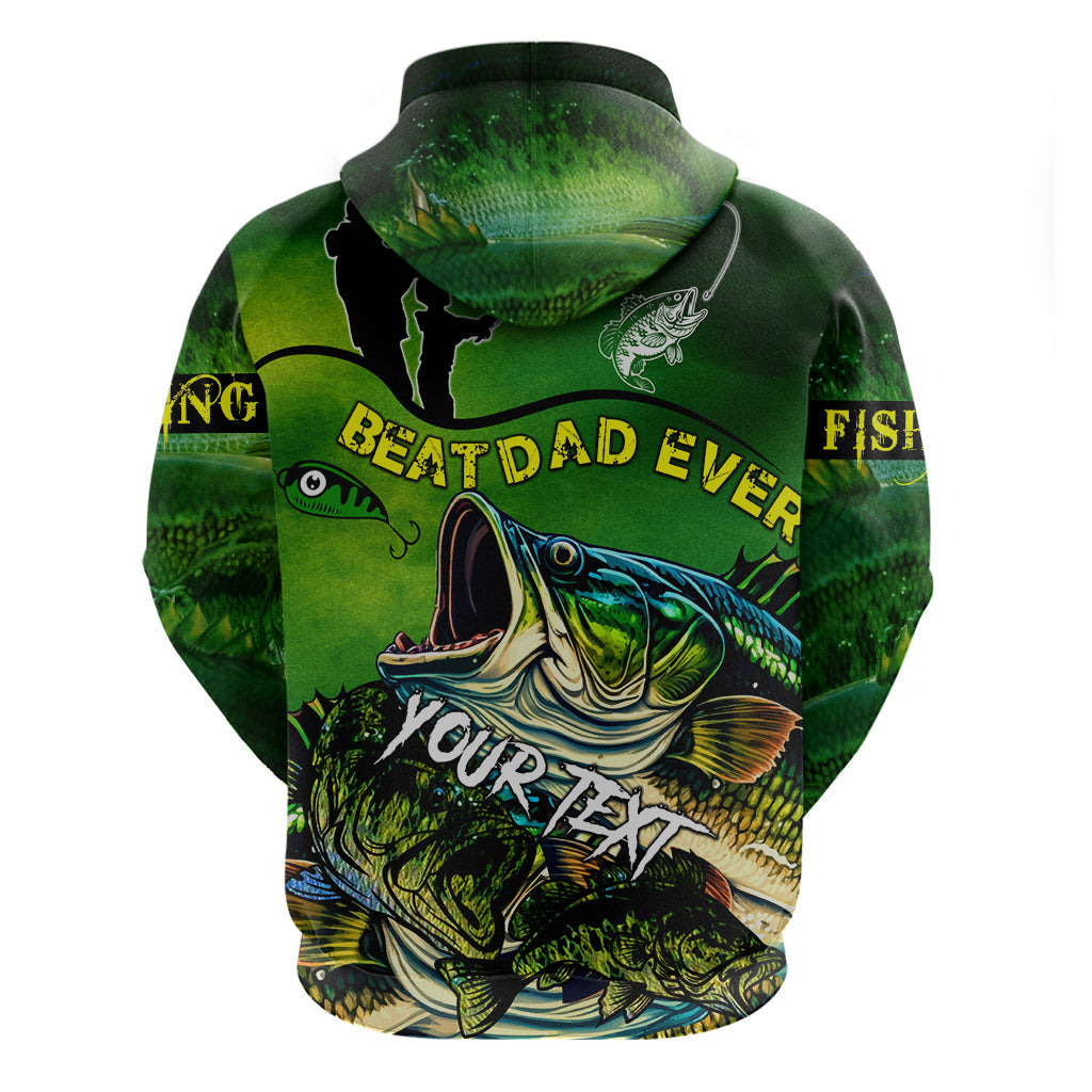Father's Day Bass Fishing Hoodie Best Dad Ever DT02