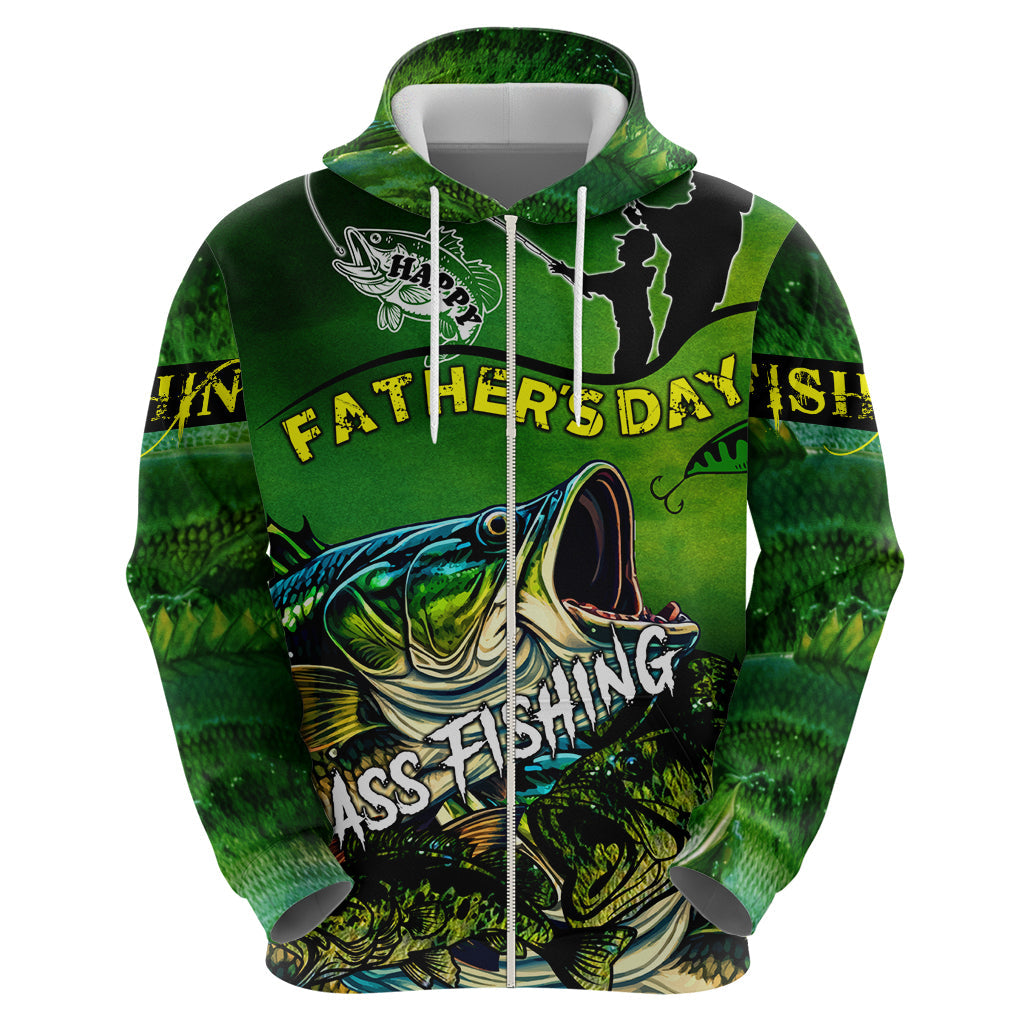 Father's Day Bass Fishing Hoodie Best Dad Ever DT02