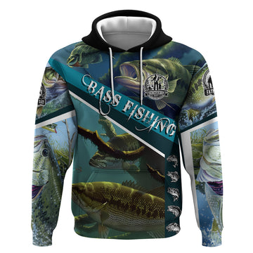 Happy Father's Day Bass Fishing Hoodie Dad and Son DT02