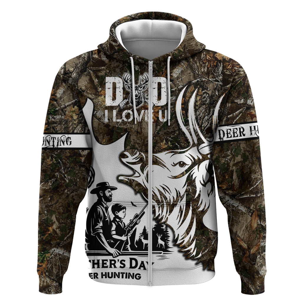 Happy Father's Day Deer Hunting Hoodie Dad I Love You DT02