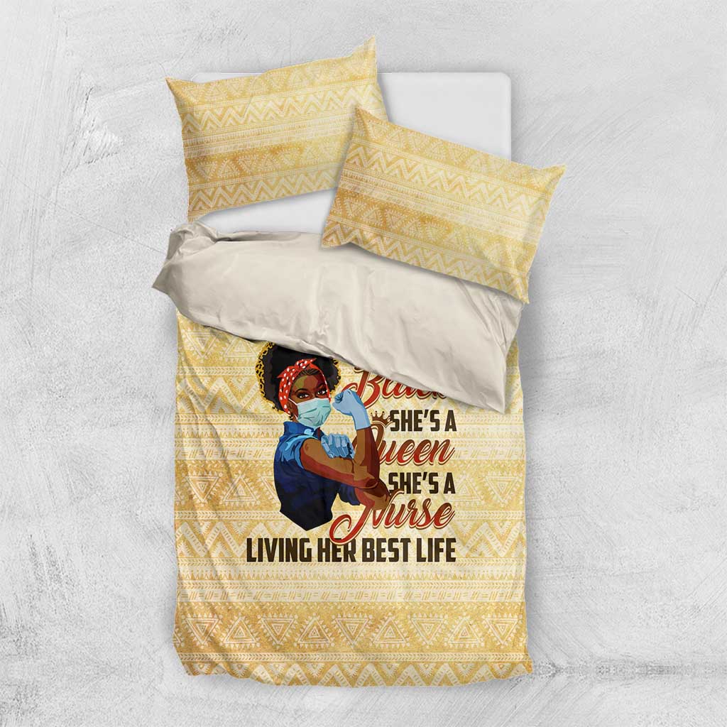 Afro Nurses Bedding Set Black Queen African DT02
