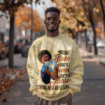 Afro Nurses Sweatshirt Black Queen African DT02