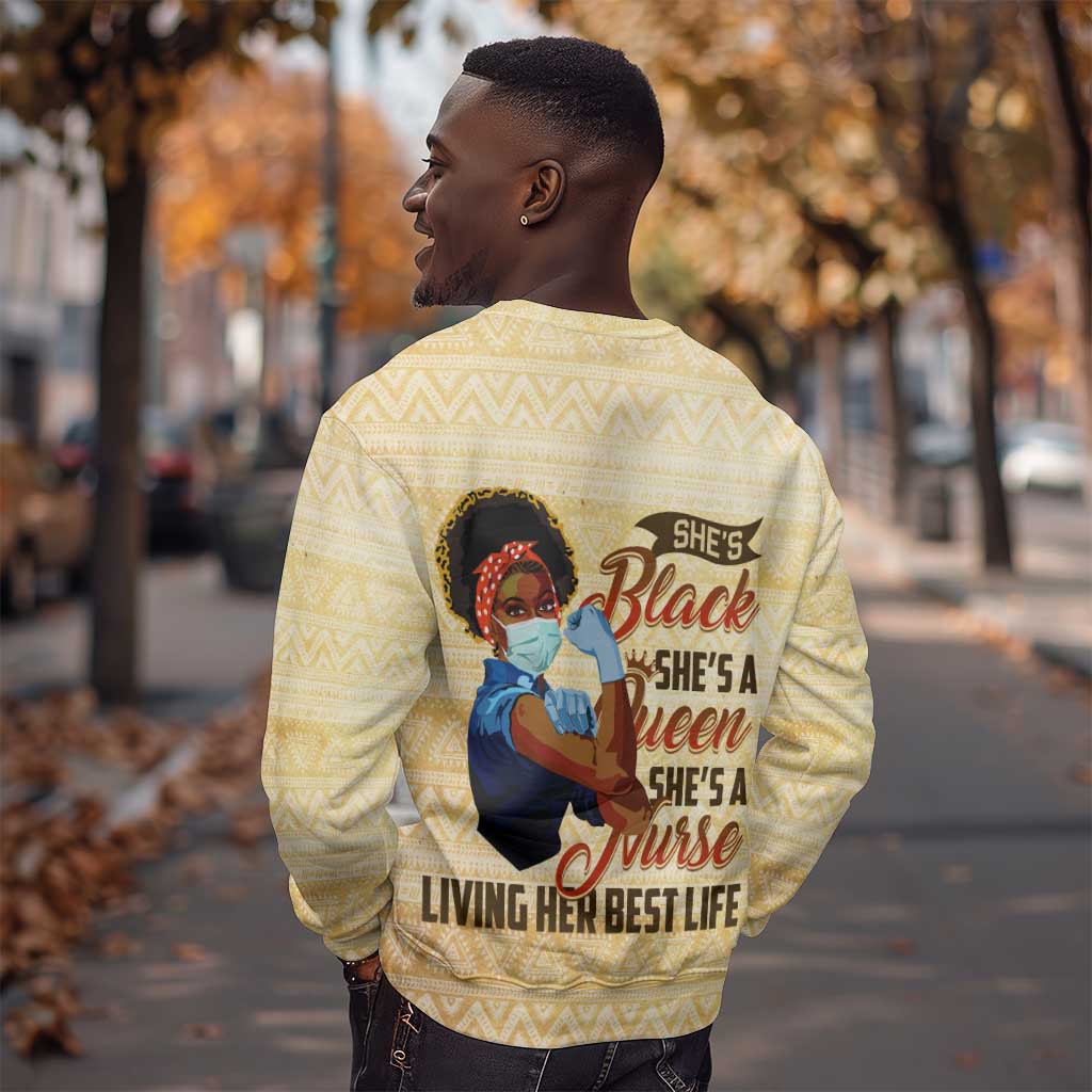 Afro Nurses Sweatshirt Black Queen African DT02