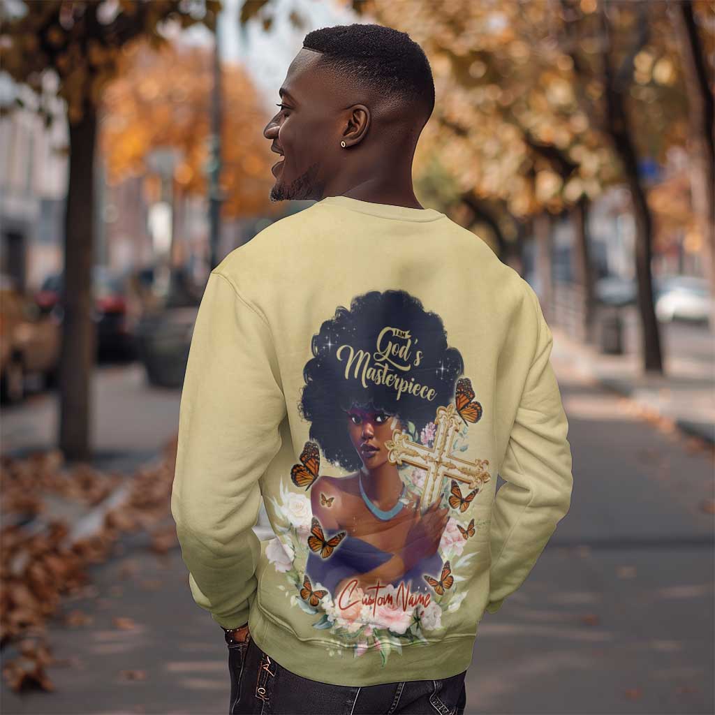 Personalized I Am God's Masterpiece Sweatshirt African Women DT02