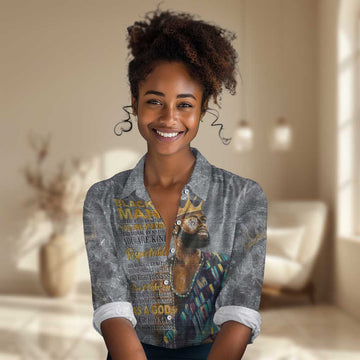 Black Man Africa Women Casual Shirt Naturally King DT02