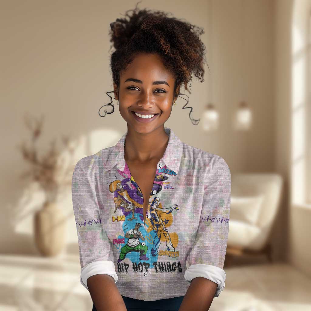 4 Elements Of Hip Hop Women Casual Shirt DT02