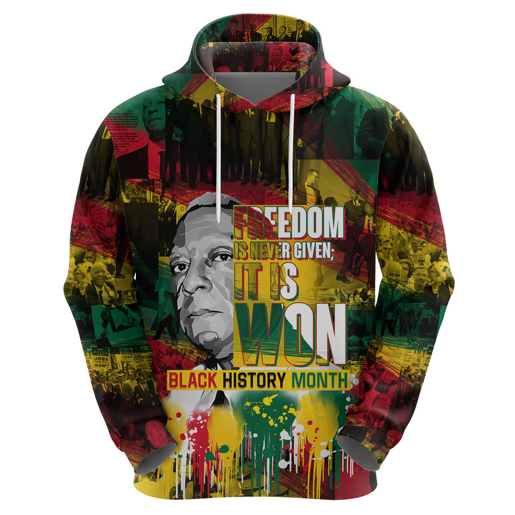 Freedom Is Never Given It Is Won Hoodie Asa Philip Randolph DT02
