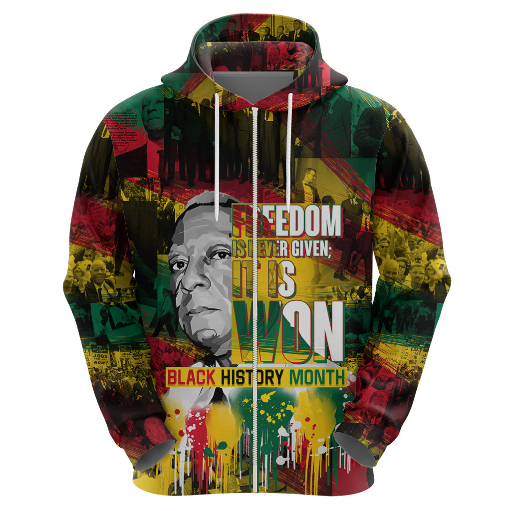 Freedom Is Never Given It Is Won Hoodie Asa Philip Randolph DT02