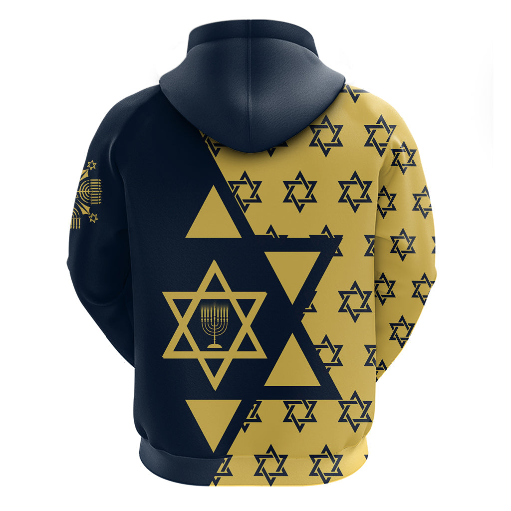 Happy Hanukkah Hoodie Jewish Star of David DT02
