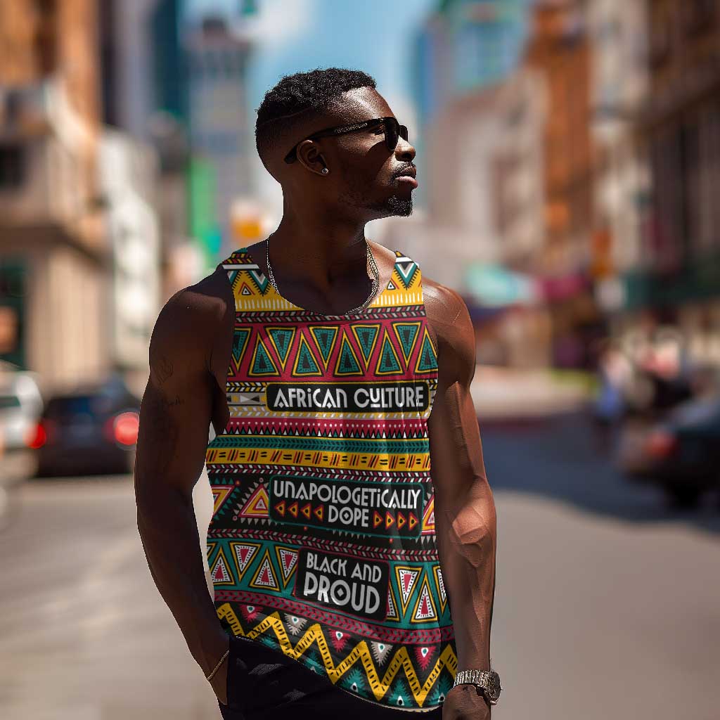 Colorful African Pattern Men Tank Top DT02