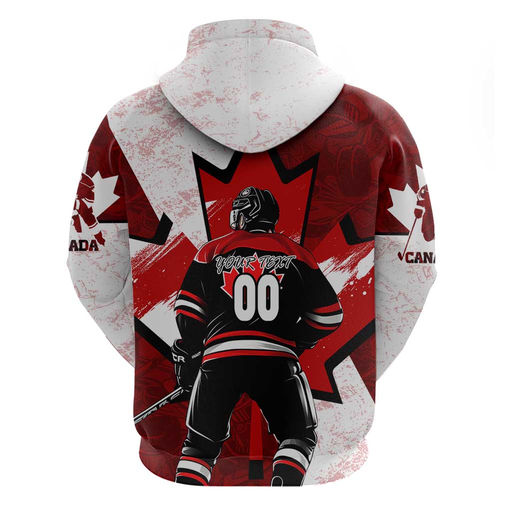 Personalized Canada Hockey Warrior Hoodie Bold Maple Leaf Sports Art DT02