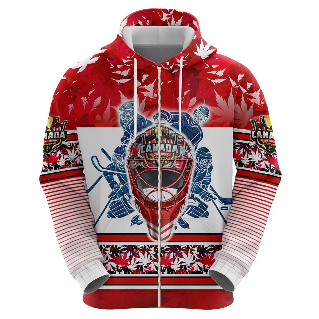 Personalized Canada Elite Hockey Hoodie Champions Spirit DT02