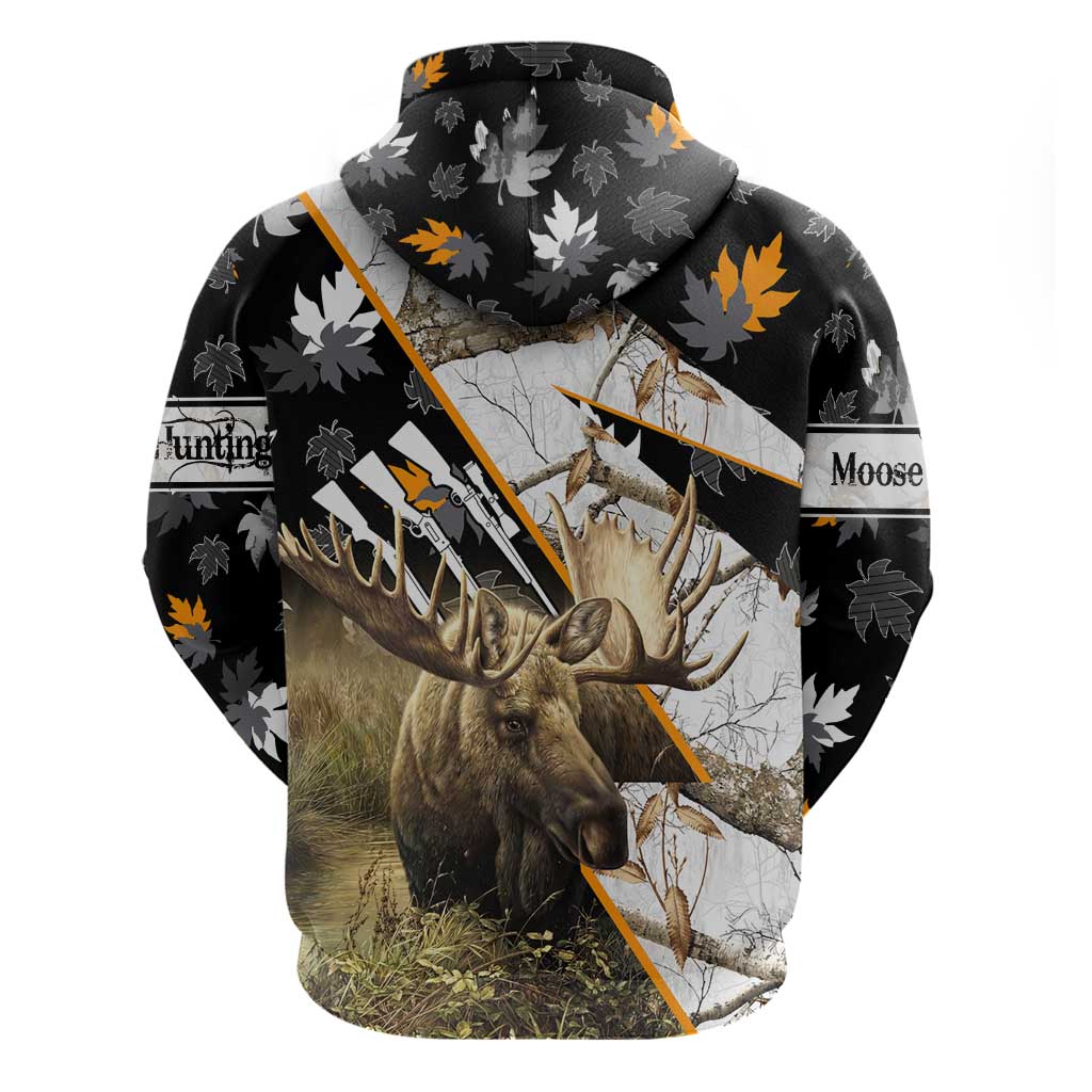 Personalized Moose Hunting Hoodie Autumn Wilderness Adventure Camo DT02