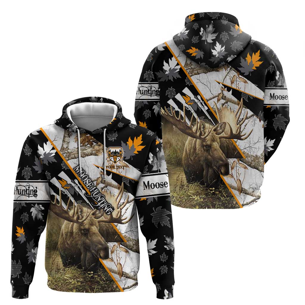 Personalized Moose Hunting Hoodie Autumn Wilderness Adventure Camo DT02