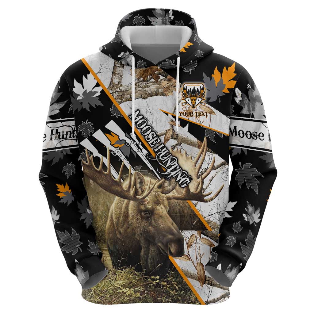 Personalized Moose Hunting Hoodie Autumn Wilderness Adventure Camo DT02