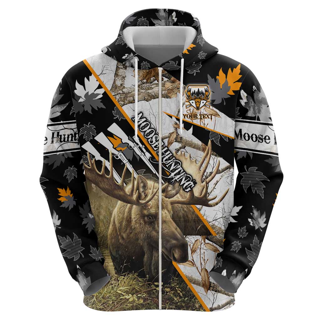 Personalized Moose Hunting Hoodie Autumn Wilderness Adventure Camo DT02