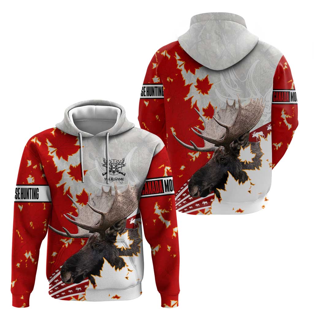 Moose Hunting Hoodie Canada Maple Leaf DT02
