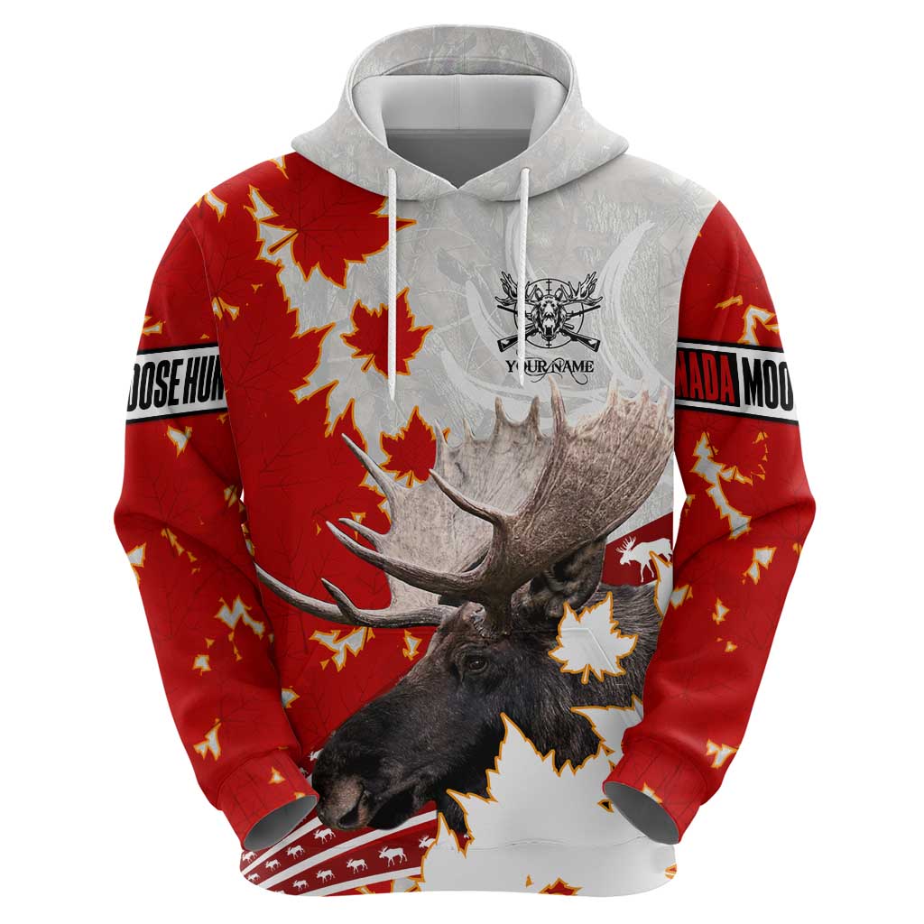 Moose Hunting Hoodie Canada Maple Leaf DT02