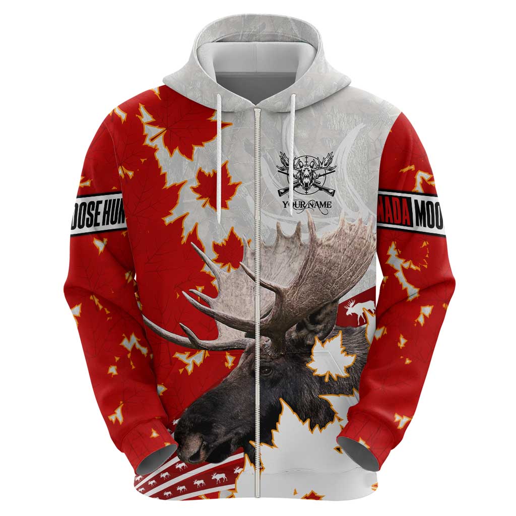 Moose Hunting Hoodie Canada Maple Leaf DT02