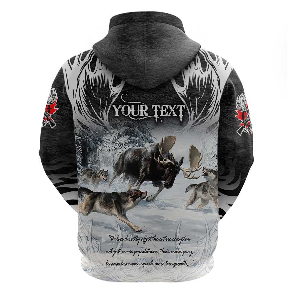 The Wolves Hunting Moose Hoodie DT02