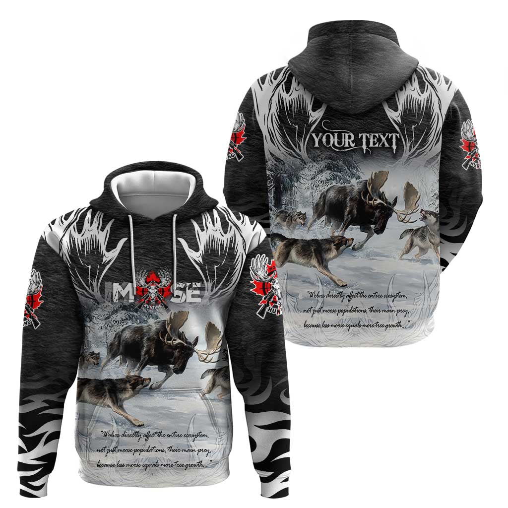 The Wolves Hunting Moose Hoodie DT02