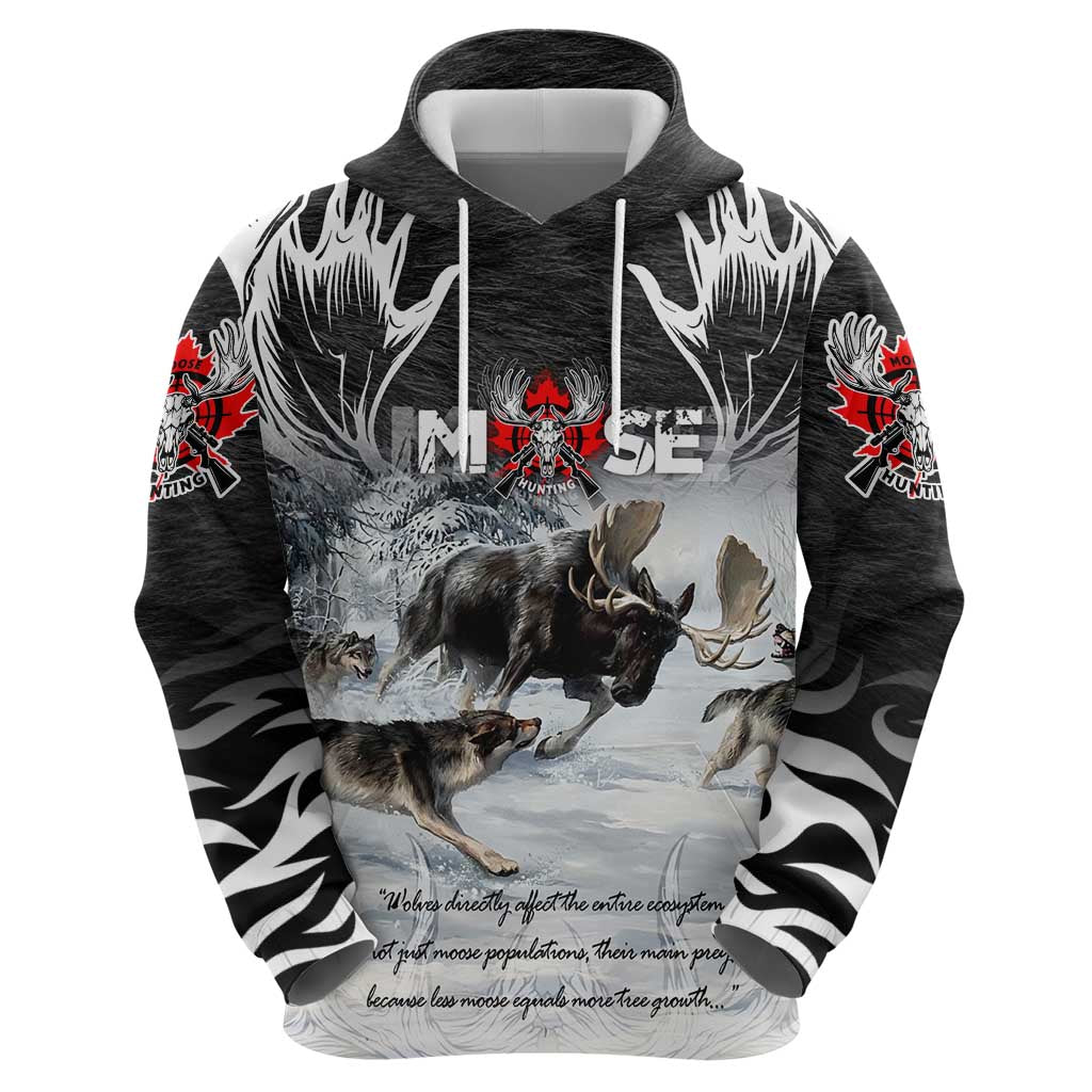 The Wolves Hunting Moose Hoodie DT02
