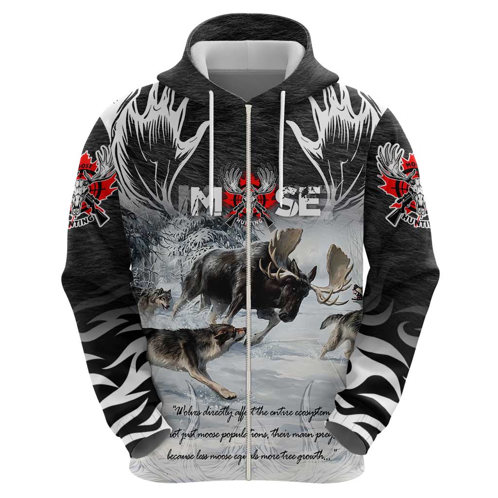 The Wolves Hunting Moose Hoodie DT02