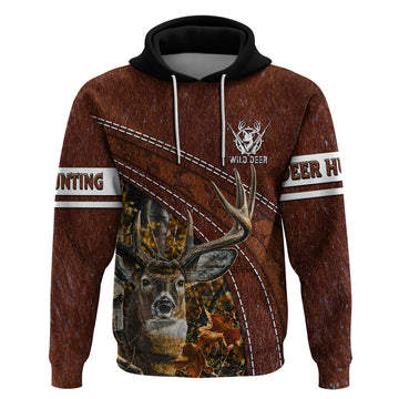 Deer Hunting Hoodie In The Forest Brown DT02