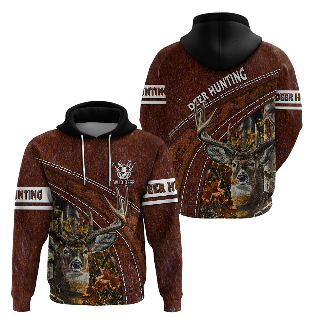 Deer Hunting Hoodie In The Forest Brown DT02