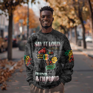 I'm Black and I'm Proud - Personalized African Sweatshirt DT02