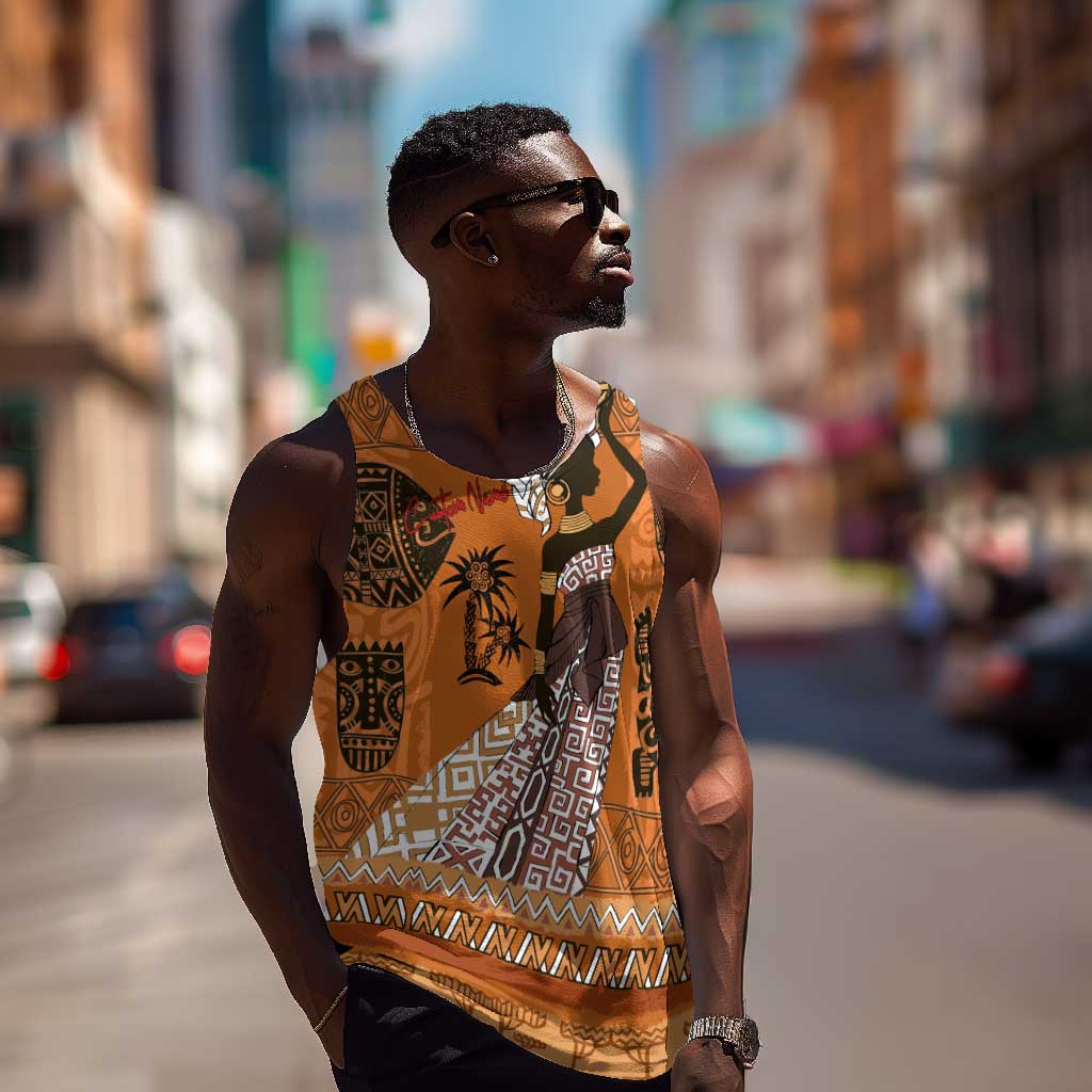Personalized Beautiful Woman African Men Tank Top DT02