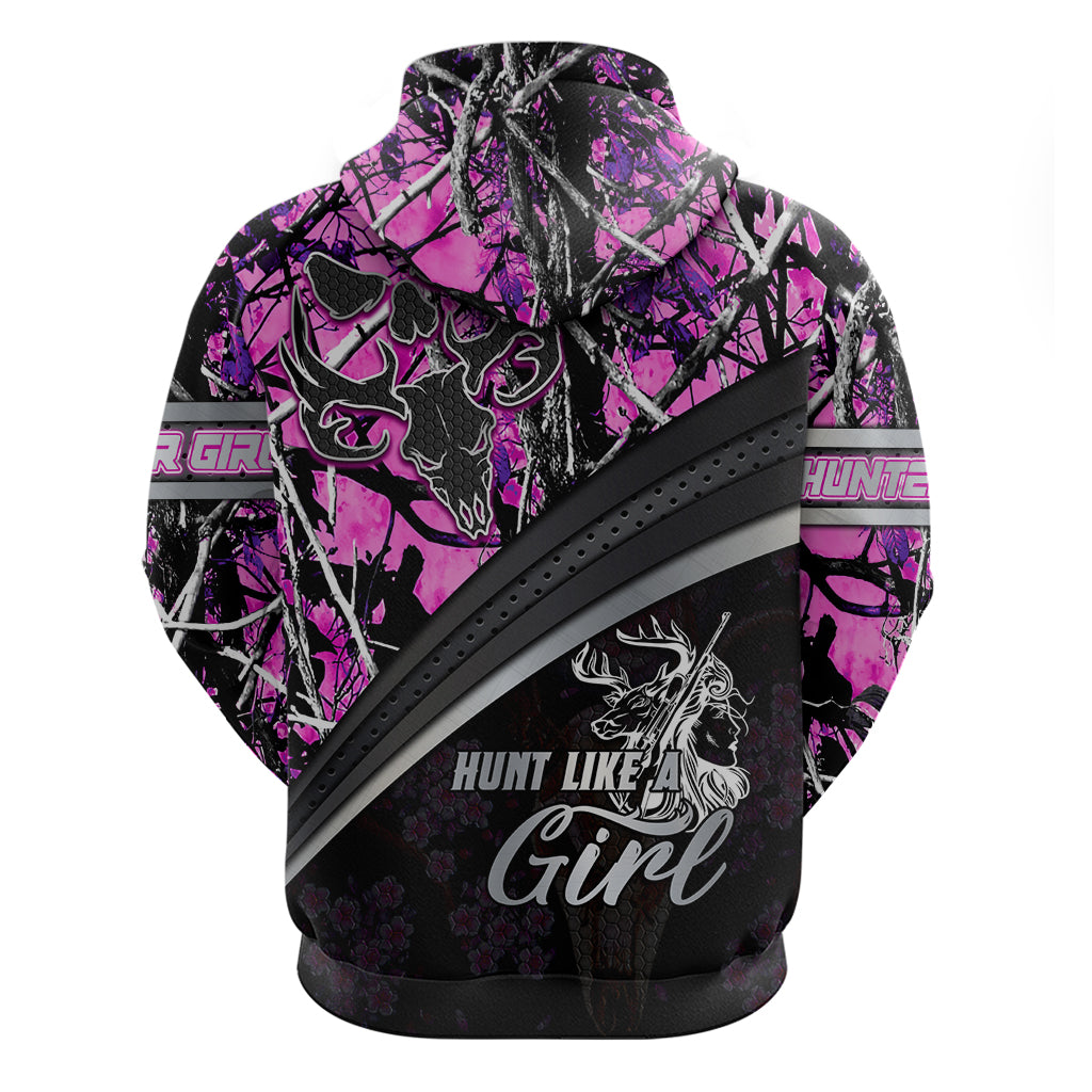 Hunt Like A Girl Hoodie Forest Purple DT02