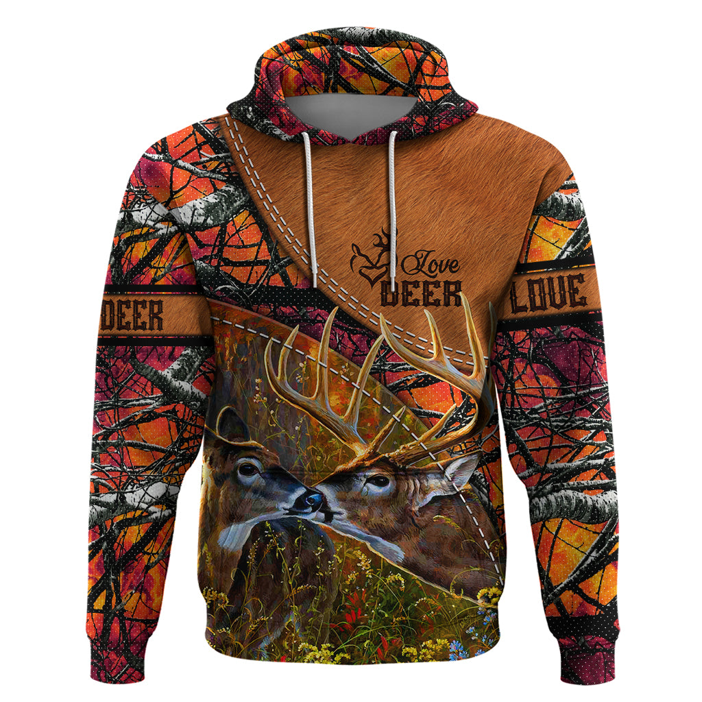 Love Deer Hoodie Deer Hunting Realtree Fire DT02