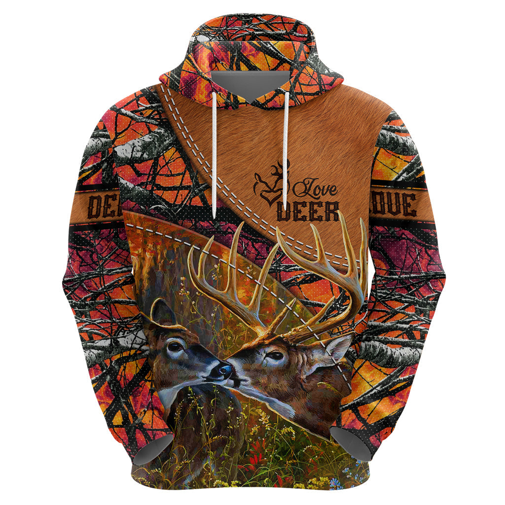 Love Deer Hoodie Deer Hunting Realtree Fire DT02
