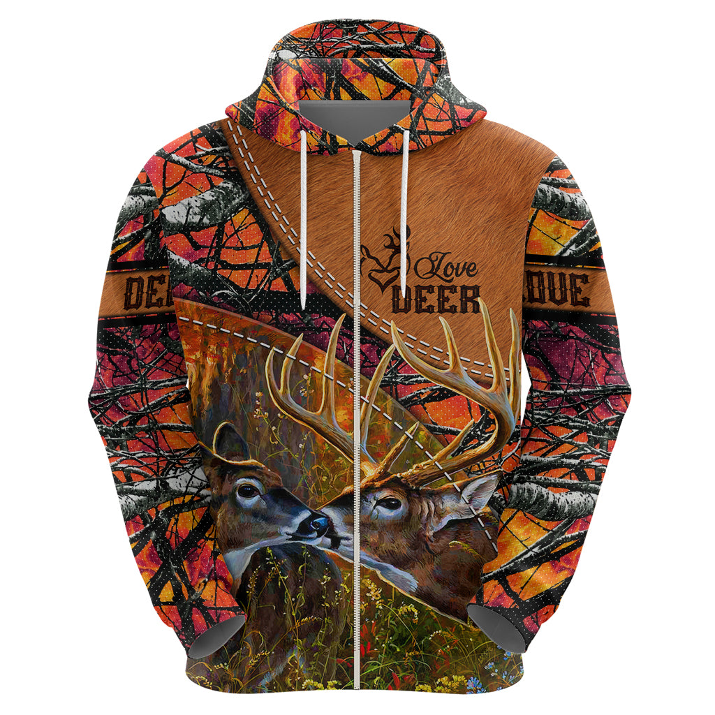 Love Deer Hoodie Deer Hunting Realtree Fire DT02
